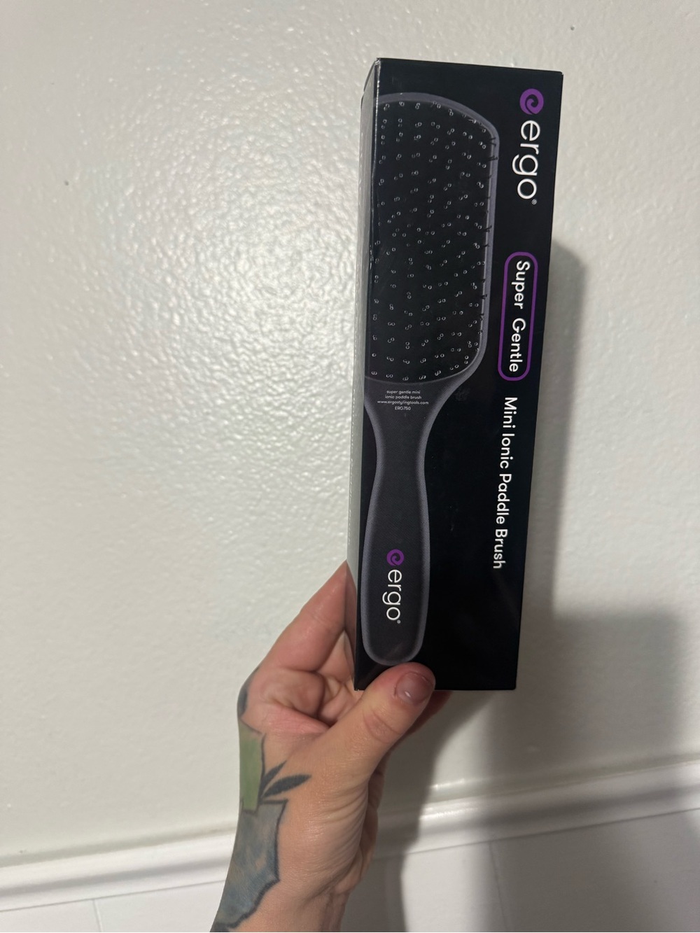 Ergobaby Black Mini Ionic Paddle Brush